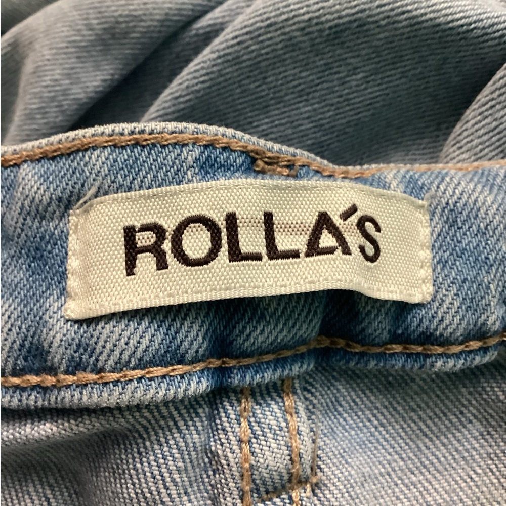 ROLLA'S Light Blue High-Rise Flare Jeans - Picture 6 of 7